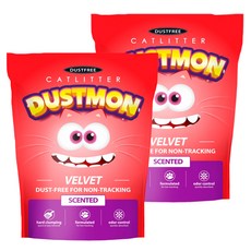 더스트몬 벤토나이트 벨벳 고양이모래, 7kg, 2개, 씬티드향