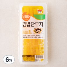 일가집 비타 김밥단무지, 350g, 6개