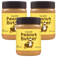 이엔푸드 땅콩버터 크리미, 1kg, 3개