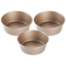 e-home烘焙 金色圓形迷你斜坡漢堡麵包模烤盤