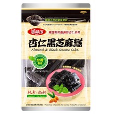 美味田 杏仁黑芝麻糕 純素高鈣, 300g, 1袋