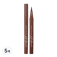 클리오 워터프루프 펜 라이너 0.55ml, 마룬브라운, 5개