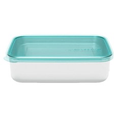 U Konserve 不鏽鋼保鮮盒 儲存盒 便當盒 1350ml 304不鏽鋼 鉑金矽膠, 島青色, 1個