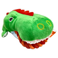 PET PARADISE 寵物玩具 咬繩恐龍, 25 x 13 x 15cm, 1個