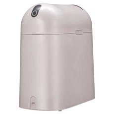 日本 CB JAPAN 感應式旋蓋式垃圾筒-淺褐色(感應式/按壓式雙用), 9L, 32 x 17 x 34cm, 1個