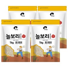엉클탁 국산 늘보리 꽁보리, 1kg, 4개