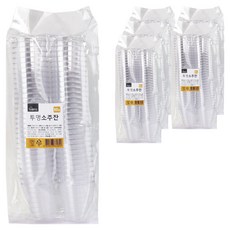 생활미소 투명한 소주잔 65ml, 60개입, 6개