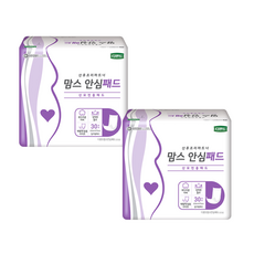 디펜드 여성용 맘스 안심패드 일자형, 45 x 17.4 cm, 30개입, 2개