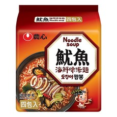 NONGSHIM 農心 魷魚海鮮味湯麵 124g, 4包