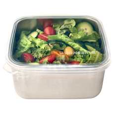 U Konserve 不鏽鋼便當盒 1500ml 304不鏽鋼 無塑膠, 透明, 1個