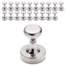 Market Plan 西洋棋造型超強力釹磁鐵掛鉤 16mm, 銀色, 20個