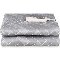 Shinil 信一 EMF優質方形衍縫電熱毯 SEB190SJ, 灰色, D(135 x 180cm)