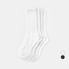 JAJU (JAJU) 男性動能支撐中筒襪 4雙