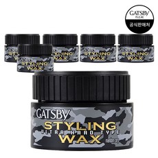 GATSBy 超強力定型髮蠟, 80g, 6個