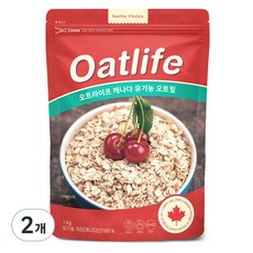 오트라이프 유기농 오트밀, 1kg, 2개