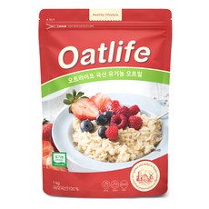 Dubosikpum Oatlife 韓國產有機燕麥片, 1kg, 1個