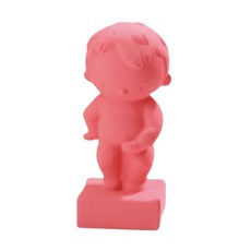 EARTH PET 日本寵物星球 環遊世界啾啾玩具 安心天然橡膠 超小型犬/小型犬用, 比利時尿尿小童 粉色, 1個