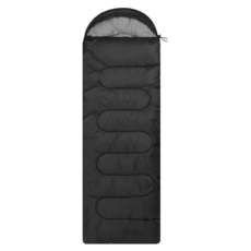 comet 木乃伊式四季用睡袋 220*80cm 1950g, 午夜黑, 1入