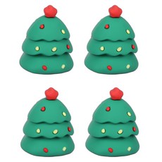 黑色樹 聖誕便攜式削鉛筆機 樹, 混色, 4個