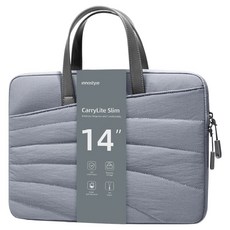 Innostyle CarryLite Slim系列 專利防摔收納筆電手提包 灰色, 14吋(35 x 26 x 3cm), 1個
