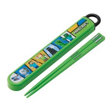 Skater 銀離子兒童筷子, Minecraft, 筷子 + 收納盒, 1組