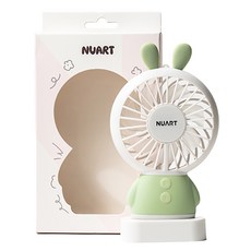 누아트 캐릭터 휴대용 선풍기, SMD-S5000, 그린래빗