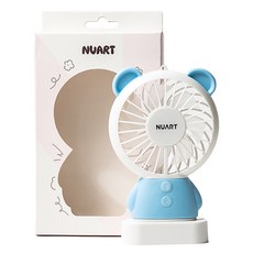 누아트 캐릭터 휴대용 선풍기, SMD-S5000B, 블루베어