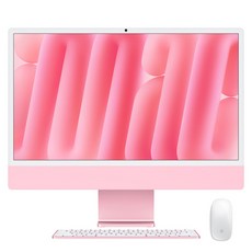 Apple iMac 24吋 M4 8核心GPU 原廠保固, 粉紅色, 16GB, 256GB, MAC OS, MWUG3TA/A