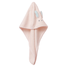 Sunday Life 立體萌耳動物吸水速乾乾髮帽 護髮帽 - 粉色 24cm*64cm, 1個