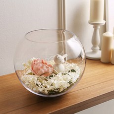 Samho Glass Glassco 玻璃圓球魚缸 大, 透明, 1個