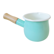 良瑞軒 日式迷你琺瑯鍋 - 湖水綠 0.5L, 10cm, 1個