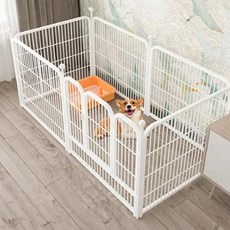 加固加高寵物圍欄 140 x 70 x 80cm 白色, 1個