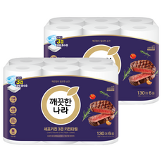 KleanNara 可綠納樂 Chef Kitchen 3層廚房紙巾, 6捲, 2個