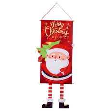 聖誕長腳卷軸-紅老人，裝飾掛毯, 不適用, 1個