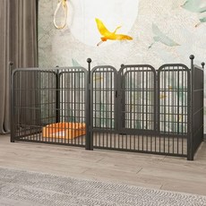 加固加高寵物圍欄 140 x 70 x 80cm 黑色，堅固耐用，組裝方便, 1個