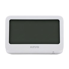 Kinyo 迷你萬年曆LCD電子鐘, 白色
