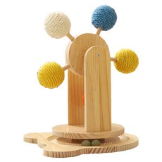 摩天輪轉盤劍麻貓抓板 附貓薄荷 貓玩具, 多色, 1個