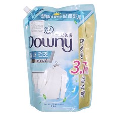 Downy 超濃縮室內晾乾PLUS織物柔順劑 清新潔淨補充包, 1個, 2.6L