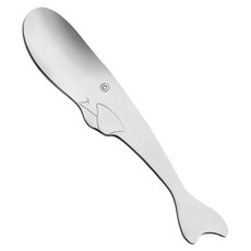 SALUS 佐藤金屬 動物系列 餐具, 鯨魚匙 M, 銀色, 1支