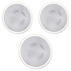 上龍 廚房水槽衛浴不鏽鋼地板排水孔濾網 3個, 不銹鋼色