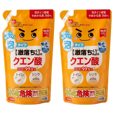 LEC 激落君 檸檬酸電解水泡沫噴霧清潔劑 補充包, 360ml, 2包