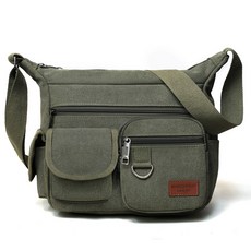 marco polo 口袋帆布斜背包 MP4036, 卡其色