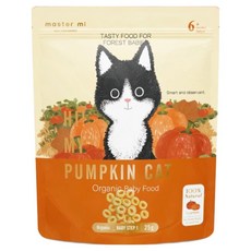 master mi 米大師 有機寶寶蔬菜餅, 南瓜貓, 25g, 1包