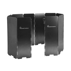 Forest Outdoor 群森戶外 露營輕量化鋁合金 擋風板 10片, 黑色, 1組