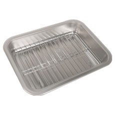 Neo不鏽鋼方形托盤, 銀色, 1個