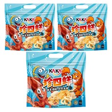 KAKA 卡卡 珍四鮮 冠軍蝦, 卡士醬燒, 油不沾手, 120g, 3包