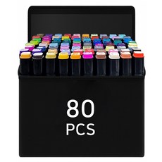 DADA DGRM 麥克筆 + 布套組合, 1套, 80色