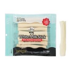 ANF 강아지 로하이드 화이트 밀크스틱 8p, 우유맛, 110g, 1개