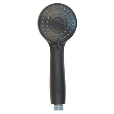 LEADER 麗達 大出水三段蓮蓬頭 LBE-31 8.5 x 2.5 x 22cm 140g, 消光黑, 1個