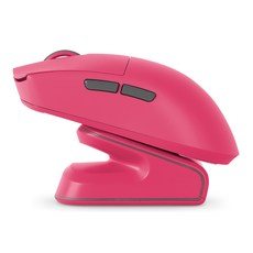 지클릭커 슈퍼히어로 르캄프 라이트 초경량 매크로 게이밍 블루투스 유무선 마우스, OP99 MASTER, 핫핑크